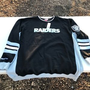 Mitchell Ness Las Vegas raiders crew sweater